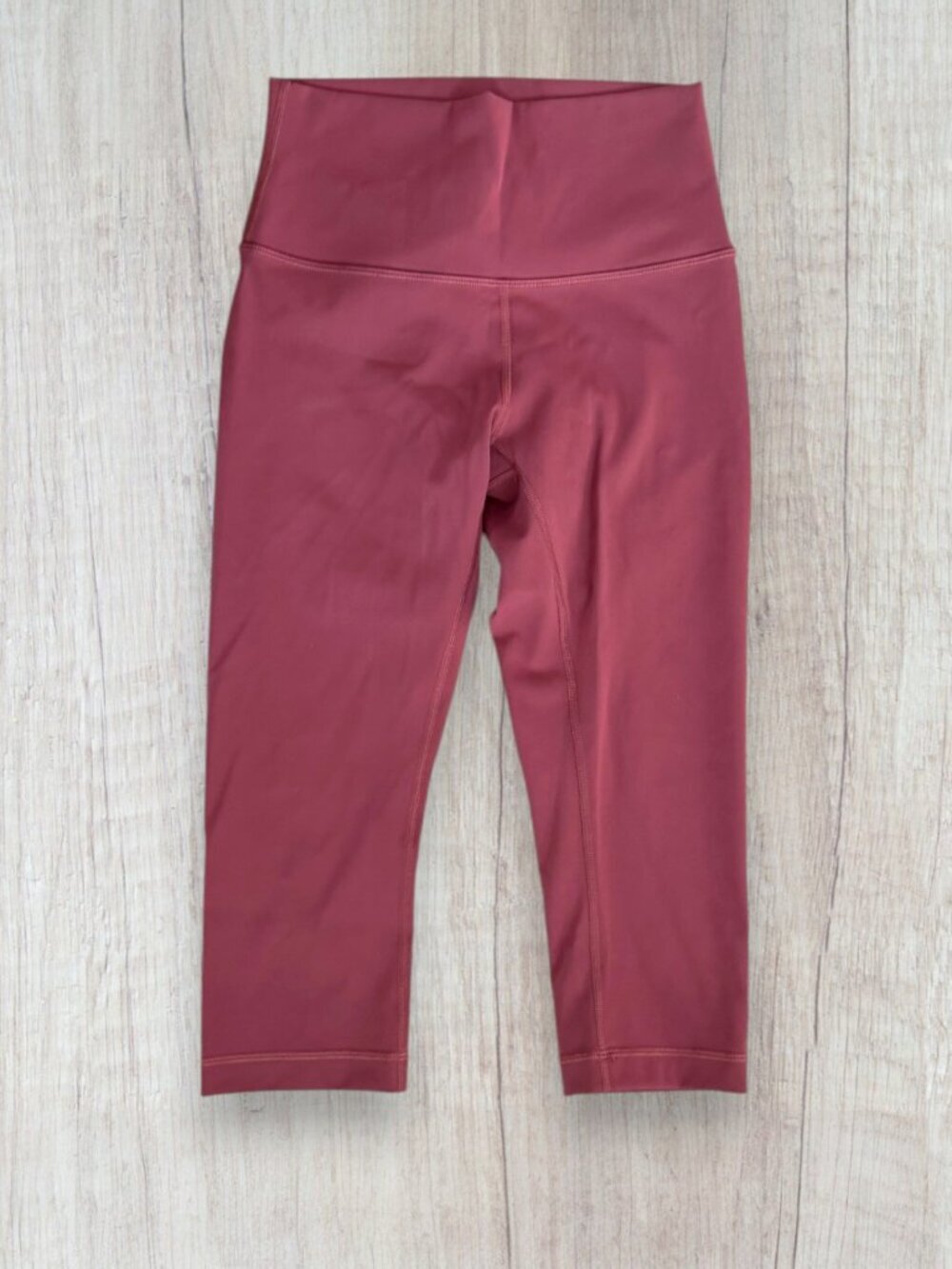 Lululemon Wunder Under High-Rise 1/2 Tight 17" Leggings Pink Rose So Merlot  4